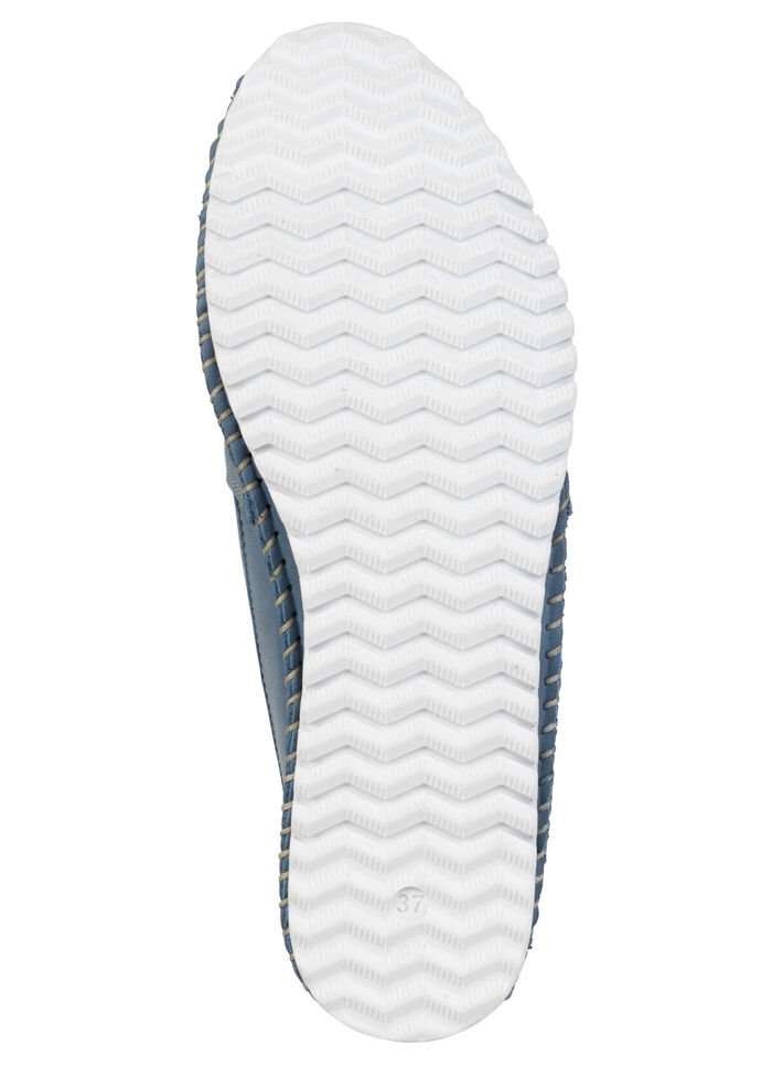 Andrea Conti, klassiska damtofflor, vidd G, med uttagbar fotbädd BLAU