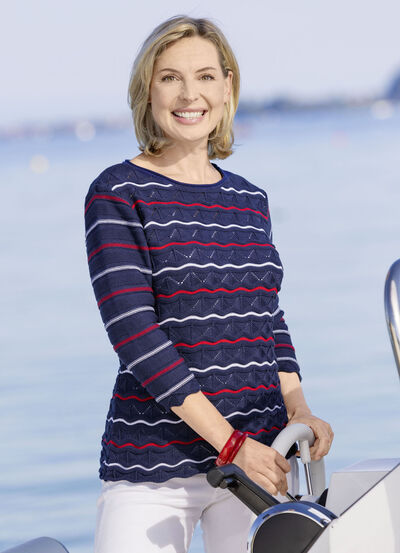 Tröja med fina ränder 