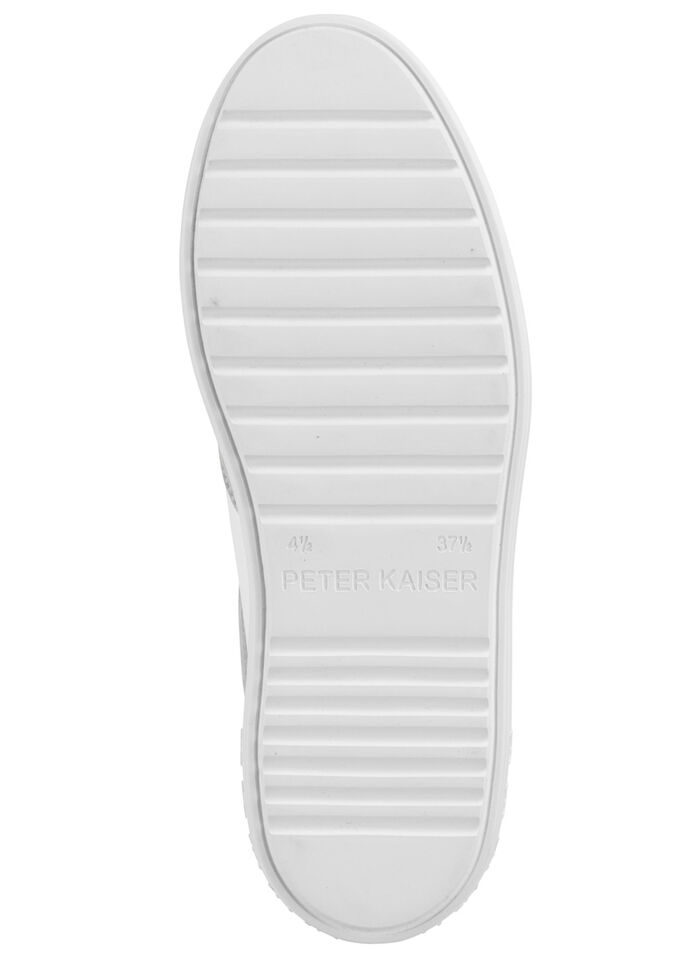 Peter Kaiser sneakers med snörning av nappa och mocka VITBEIGE