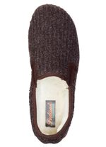 Fodrade herrtofflor, med ny ull BRUNT