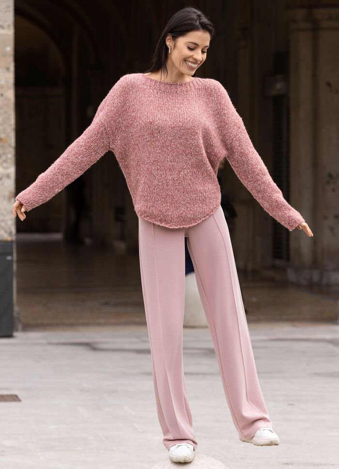 Tr&ouml;ja av melerat garn 