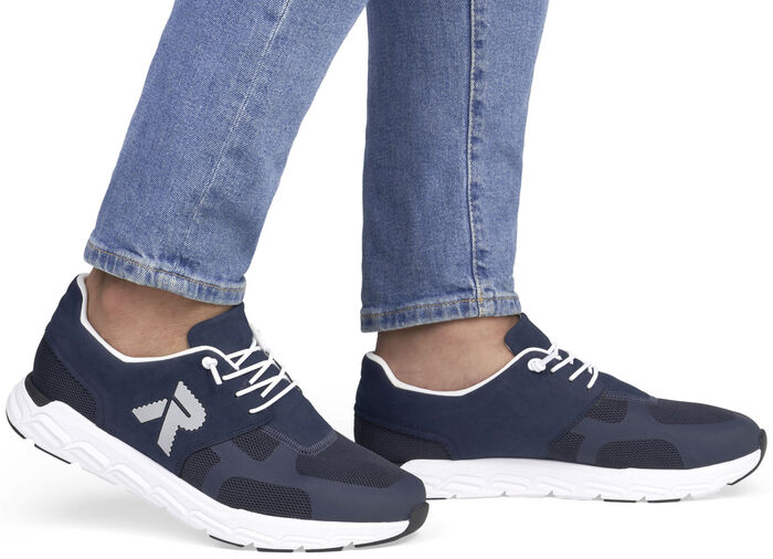Rieker sneakers med elastisk dekorativ snörning, 