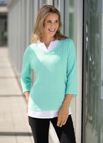 Unik skjorta i 2-i-1-look 