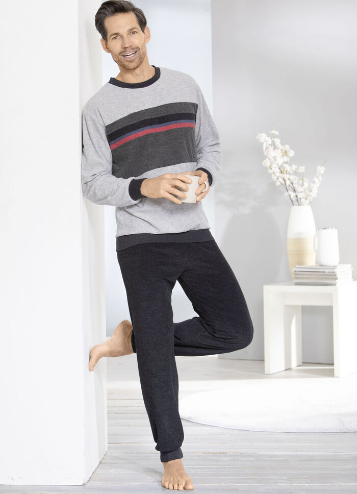 Stretchfrottépyjamas med muddar, 