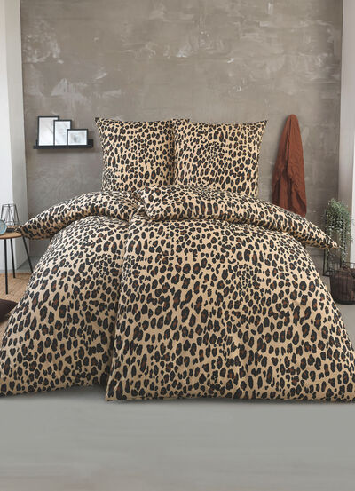 Leopardmönstrat sängklädesset 