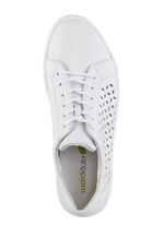 Waldl&auml;ufer sneakers av nappal&auml;der med luftiga perforeringar WEISS