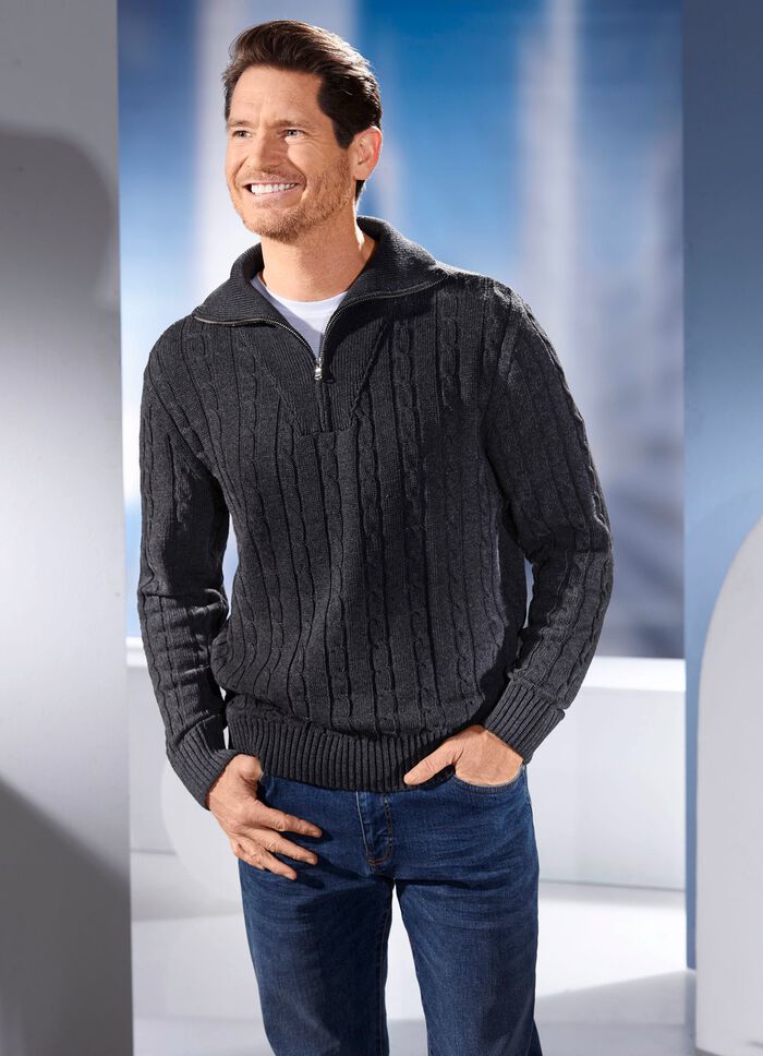 Troyer med kort dragkedja i 5 f&auml;rger 