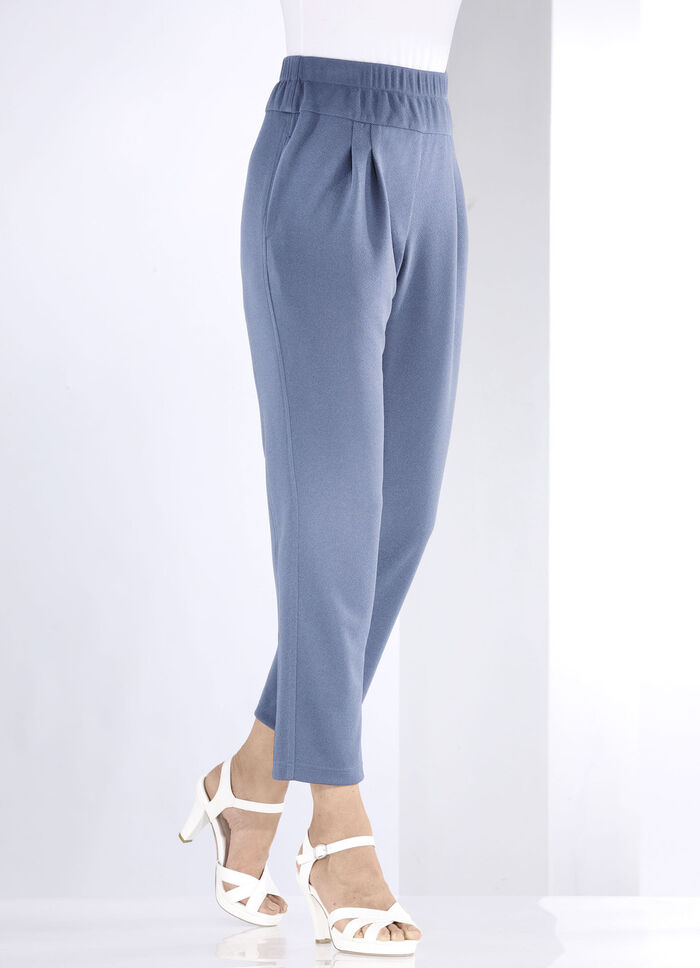 Byxor i bekväm pull-on-stil HELLBLAU