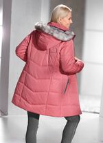 L&aring;ng jacka med avtagbar fuskp&auml;lskant 