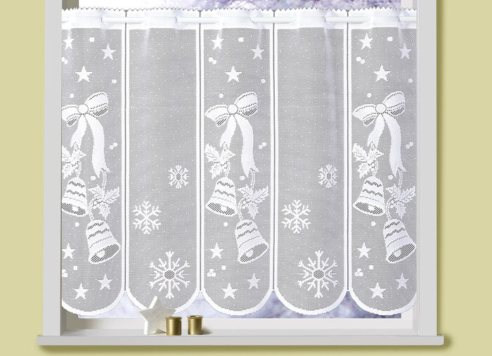 Kort gardinklocka med stånggenomdragning