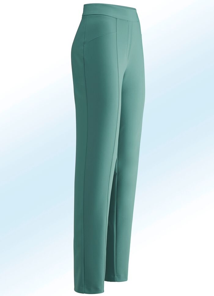 Byxor med vacker dekorativ quiltning 