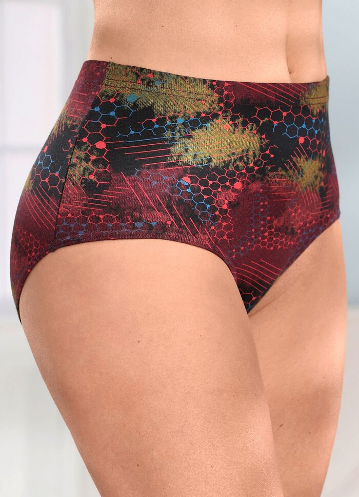 Paket med fyra trosor med f&auml;rgglad tryckdesign 