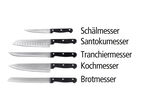 Knivblock, 6 delar, med 5 knivar 