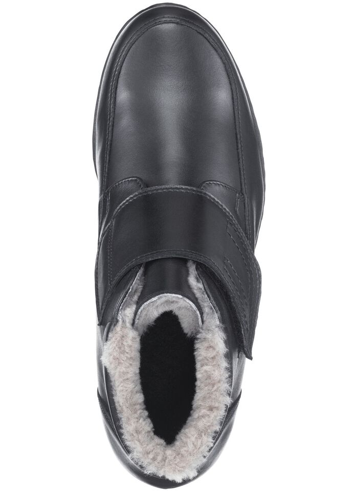 ELENA EDEN ankelboots gjorda av ko-anilinl&auml;der SVART