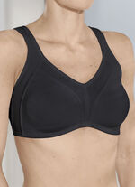 Naturana Minimizer-bh med hög bomullshalt SCHWARZ