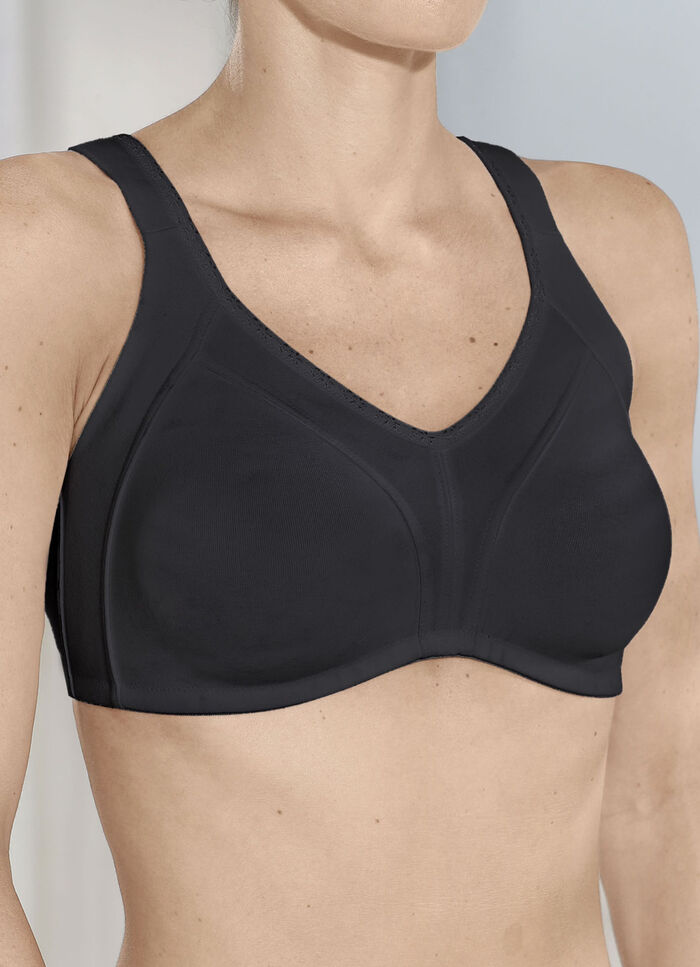 Naturana Minimizer-bh med hög bomullshalt SCHWARZ