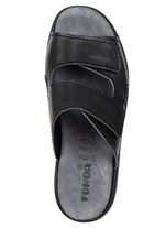 Bekv&auml;ma herrslippers, bredd K, med kardborreband 