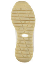 ELENA EDEN, eleganta damsneakers, vidd G, med uttagbar fotbädd BEIGE-WEISS