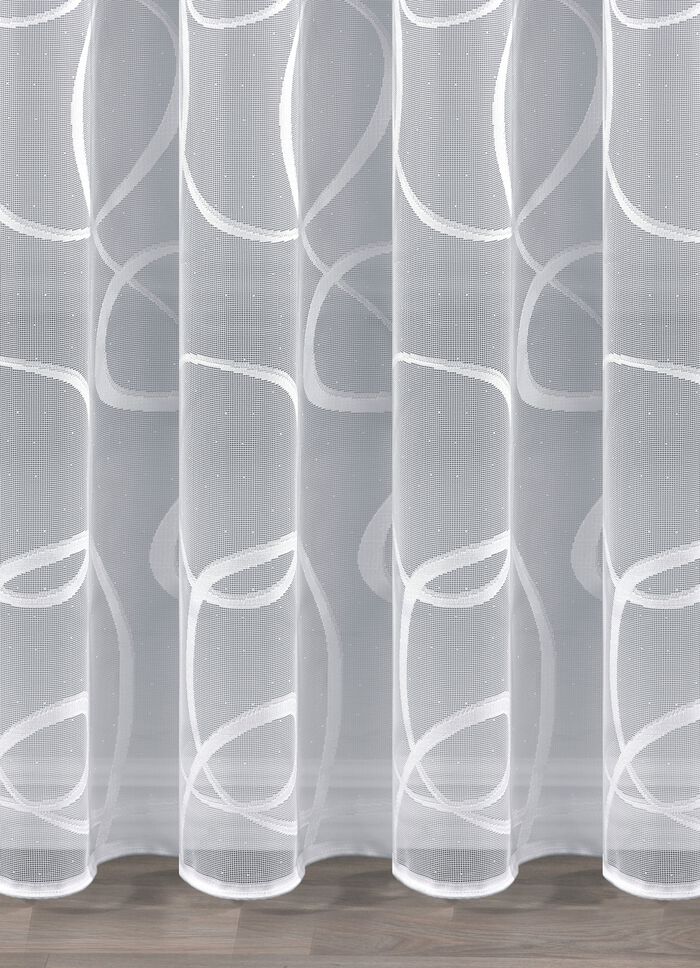 Lätt, transparent persienn med universalskena 