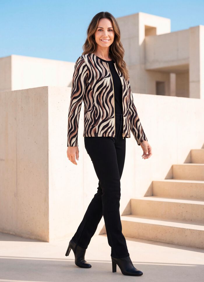 Skjortjacka med dragkedja 