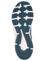 SKECHERS sneakers i metalliskt l&auml;der med sn&ouml;rning SILVERGR&Aring;