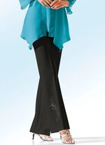 Byxor med dekorativt strassmotiv 