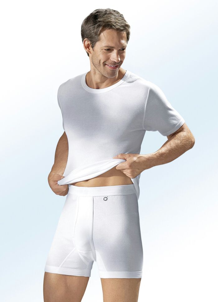 Pfeilring tre-pack finribbade slip-on jackor, vita, 