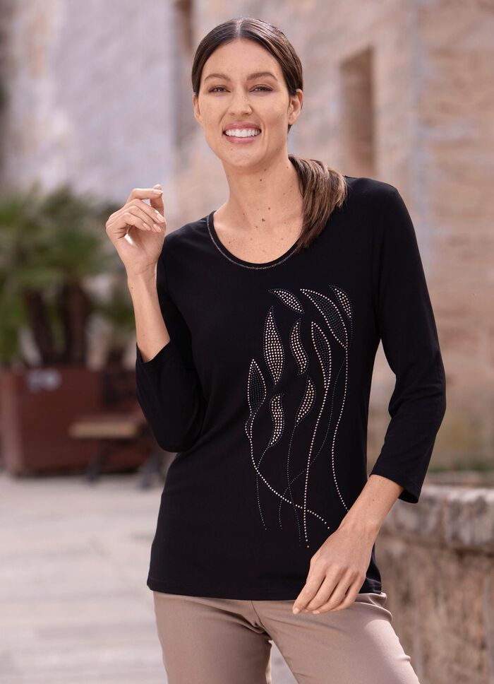 Skjorta med 3/4-&auml;rmar 