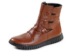 Gemini ankelboots med volanger och dekorativa knappar, 
