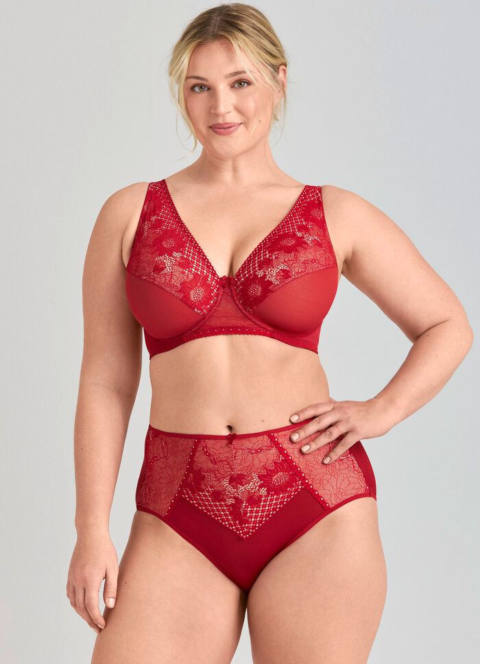 Miss Mary bygel-bh med blommig elastisk spets 