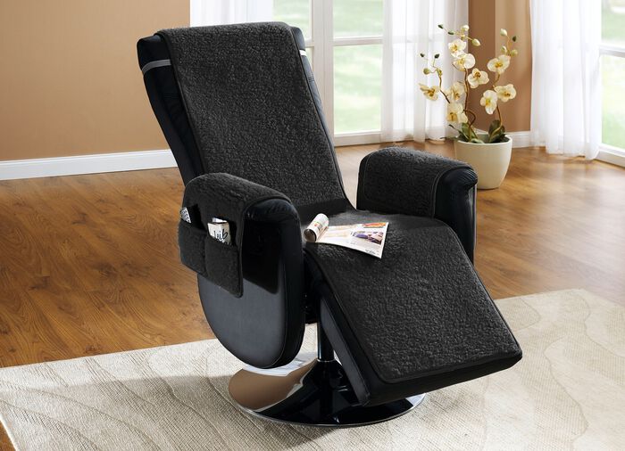 F&aring;t&ouml;lj- och armst&ouml;dsskydd fr&aring;n Licardo av ren, ny ull 