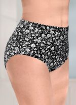 Paket med fem trosor med res&aring;r i midjan 