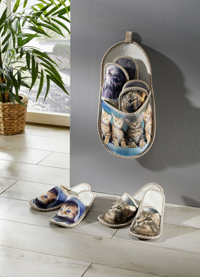 Kattunge toffel förvaring 