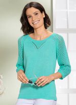 Tr&ouml;ja med &ouml;ppet m&ouml;nster 