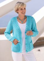 Kofta i p&auml;rlhugg 