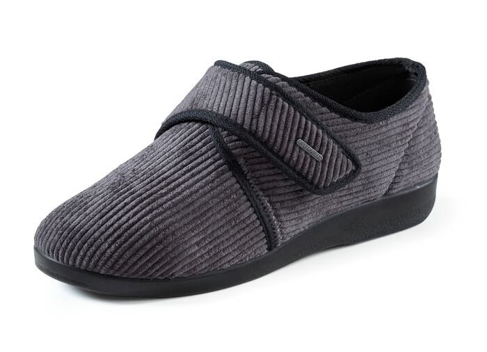 Klassiska herrtofflor med kardborrekn&auml;ppning 