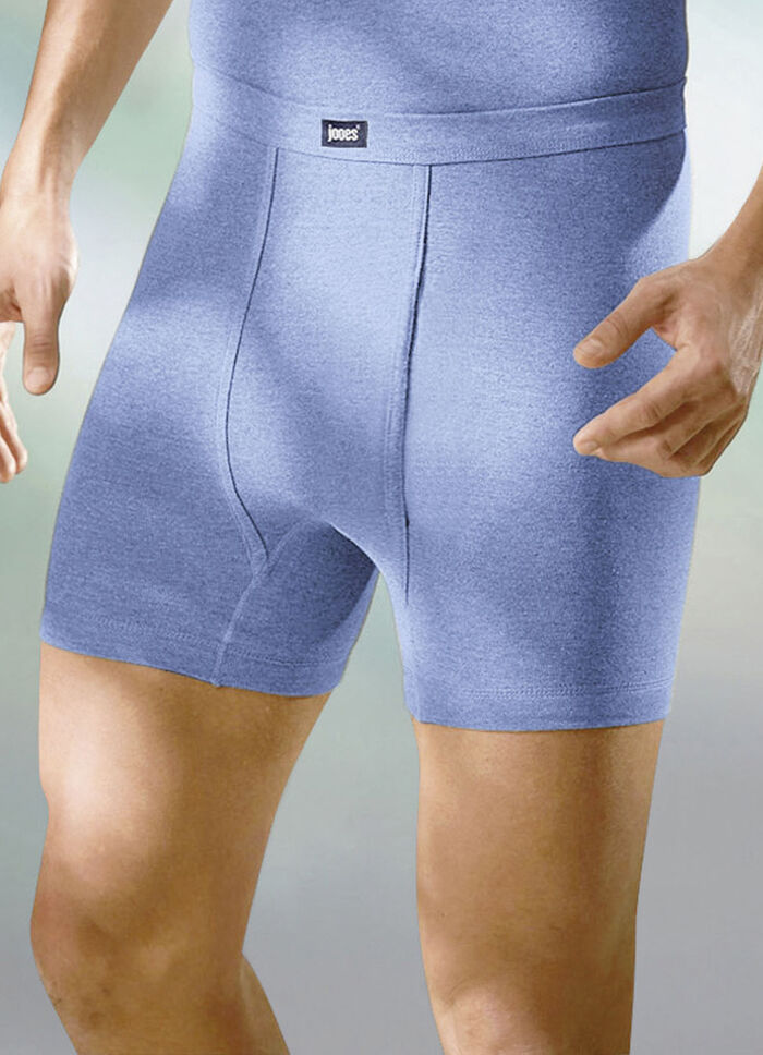 Finribbade kalsonger i fyrpack med gylf 