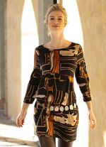 Stickad tunika i finstickad 