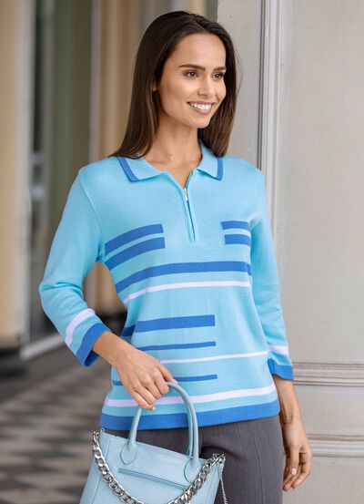 Tr&ouml;ja med intarsia 