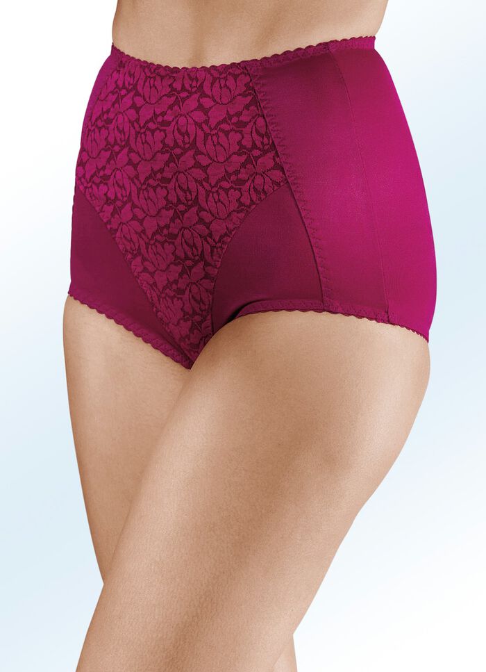 Tv&aring; paket g&ouml;rdlar med spetsinl&auml;gg 1X BORDEAUX, 1X SVART