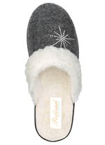 Fodrade damtofflor, med ny ull 