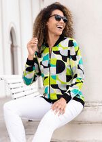 Blusjacka med fint tryck 