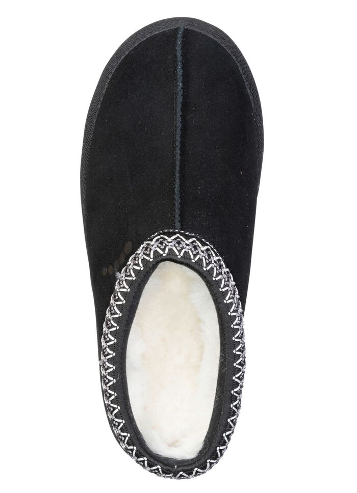 ELENA EDEN, varma damtr&auml;skor, med lammskinn SVART