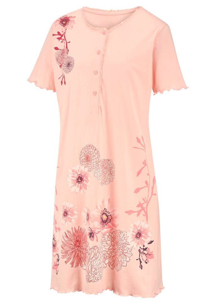 Tv&aring;pack nattlinnen med knappsl&aring; och v&aring;giga f&aring;llar 