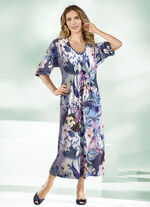 Kaftan med briljant färgat tryck, 