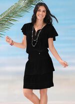 Olympia kl&auml;nning med res&aring;r i midjan SVART