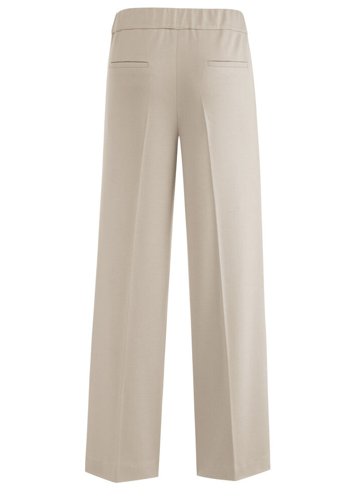 Ankellånga vida byxor BEIGE