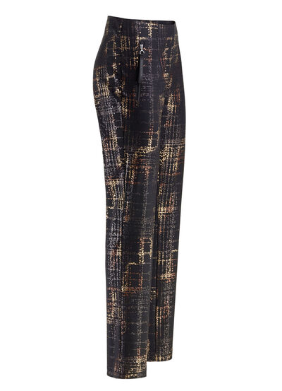 Byxor med skuren midjeband 