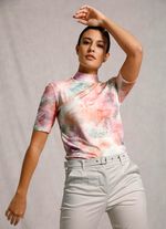 Skjorta med trendig st&aring;krage 