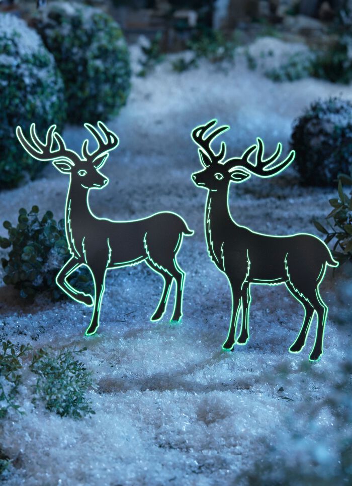 Noctilucent hjortsilhuetter i metall SCHWARZ